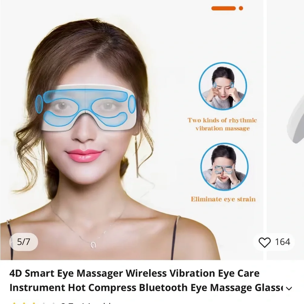 Smart Eye Mask Heat and Massage NWT